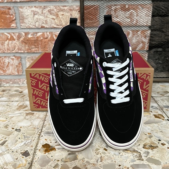 Vans Kyle Walker pro purple checkered True white - Picture 3 of 9